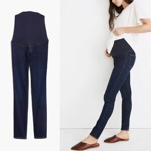 MADEWELL Maternity Over-the-Belly Skinny Jeans In Orland Wash Size 29